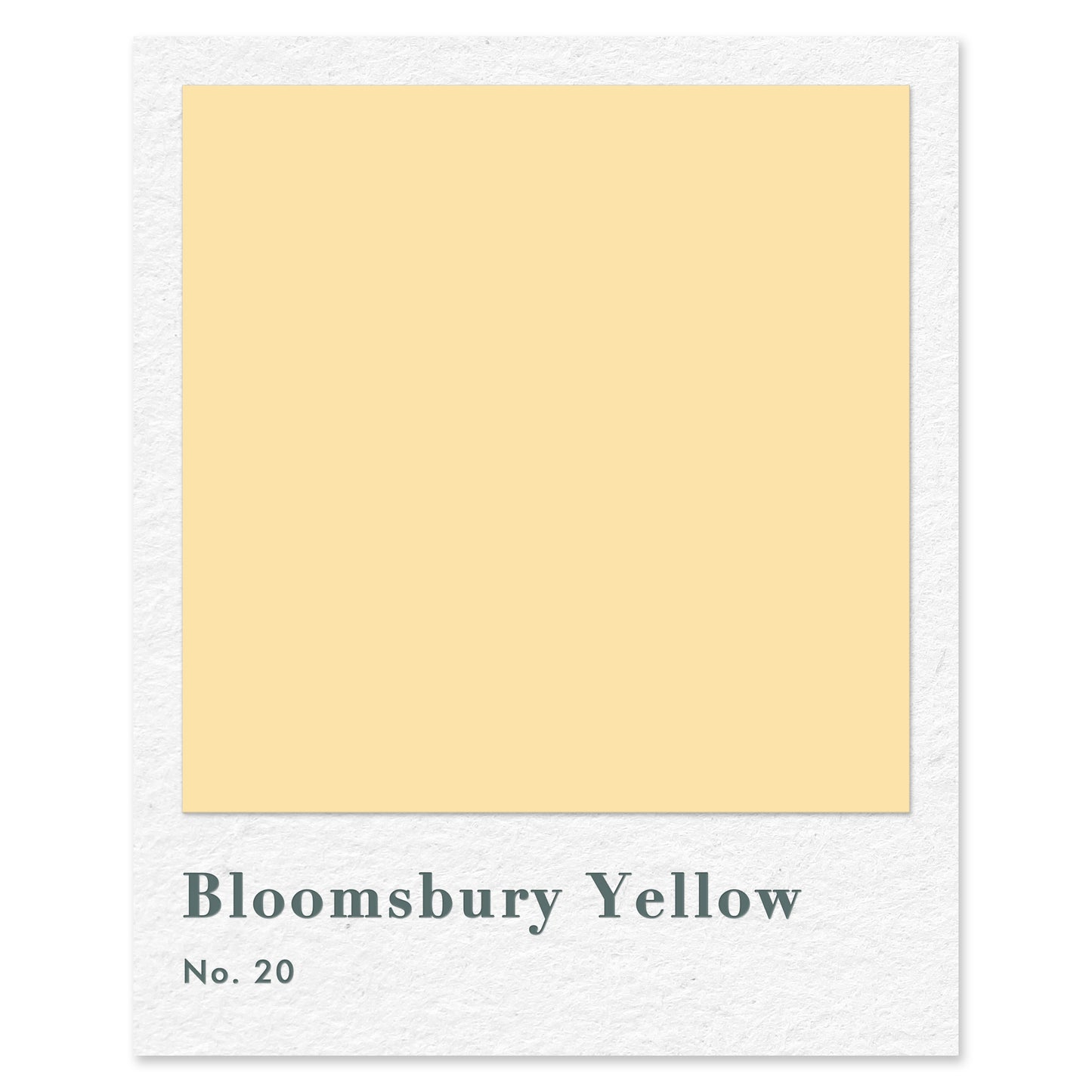 Bloomsbury Yellow (No. 20) — traditional paint colour by Rose of Jericho