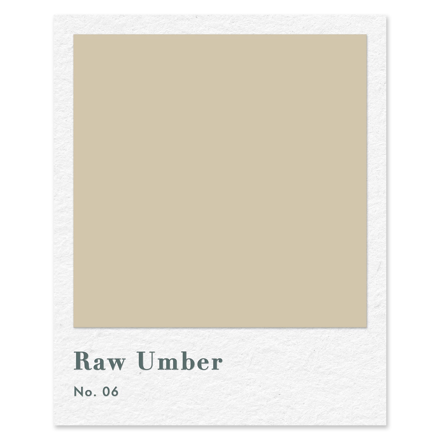 Raw Umber (No. 6) — traditional paint colour by Rose of Jericho