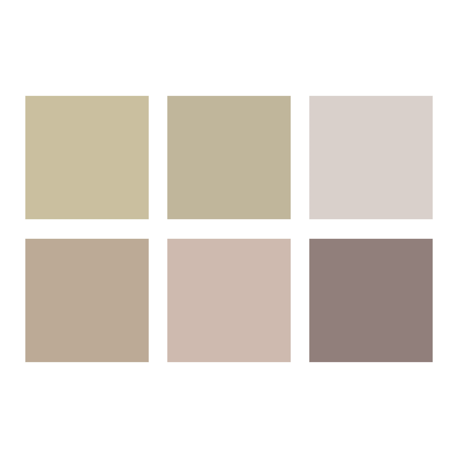 Drifted Sands colour chart featuring soft neutral heritage paint shades