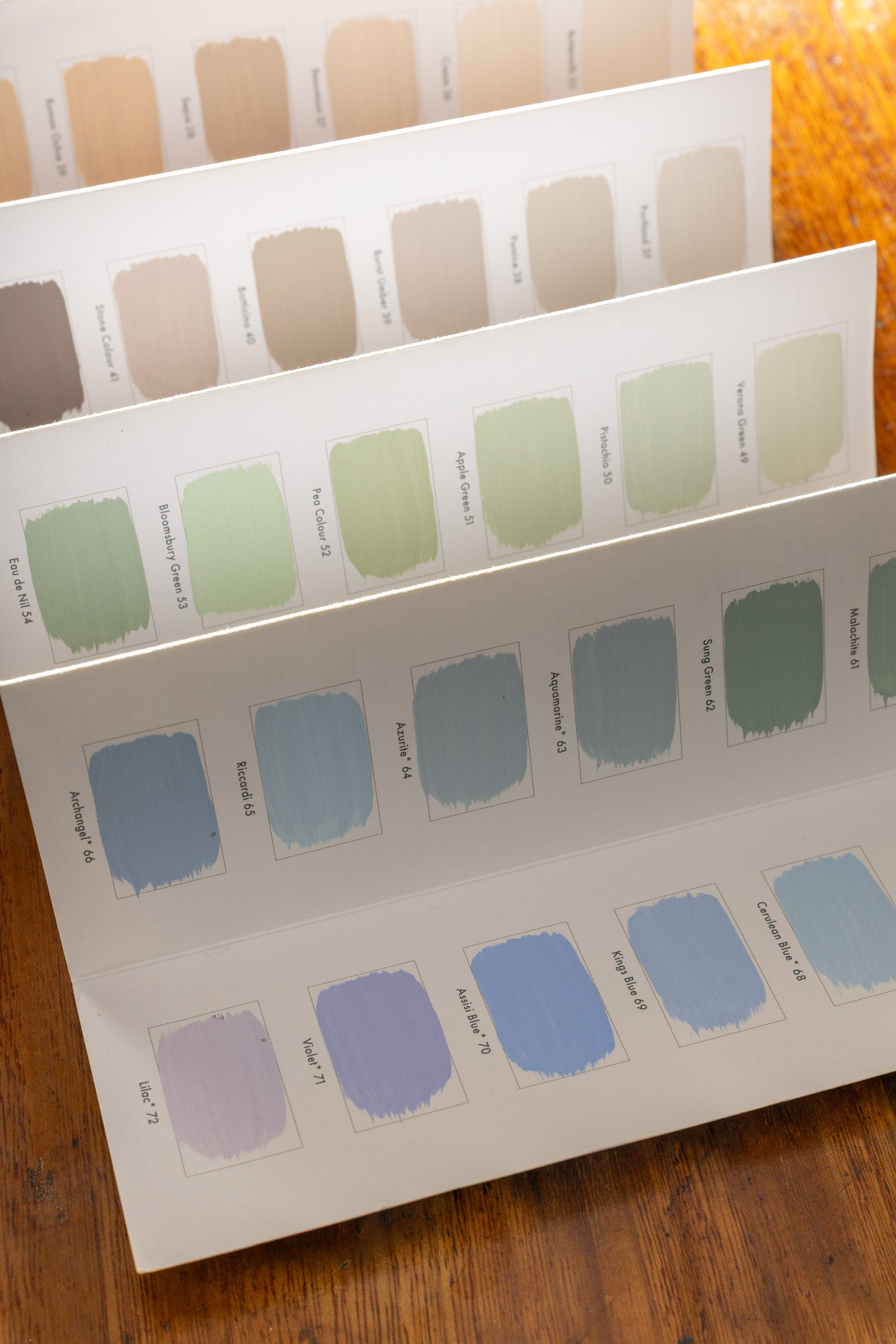 C11 traditional paint colour chart by Rose of Jericho