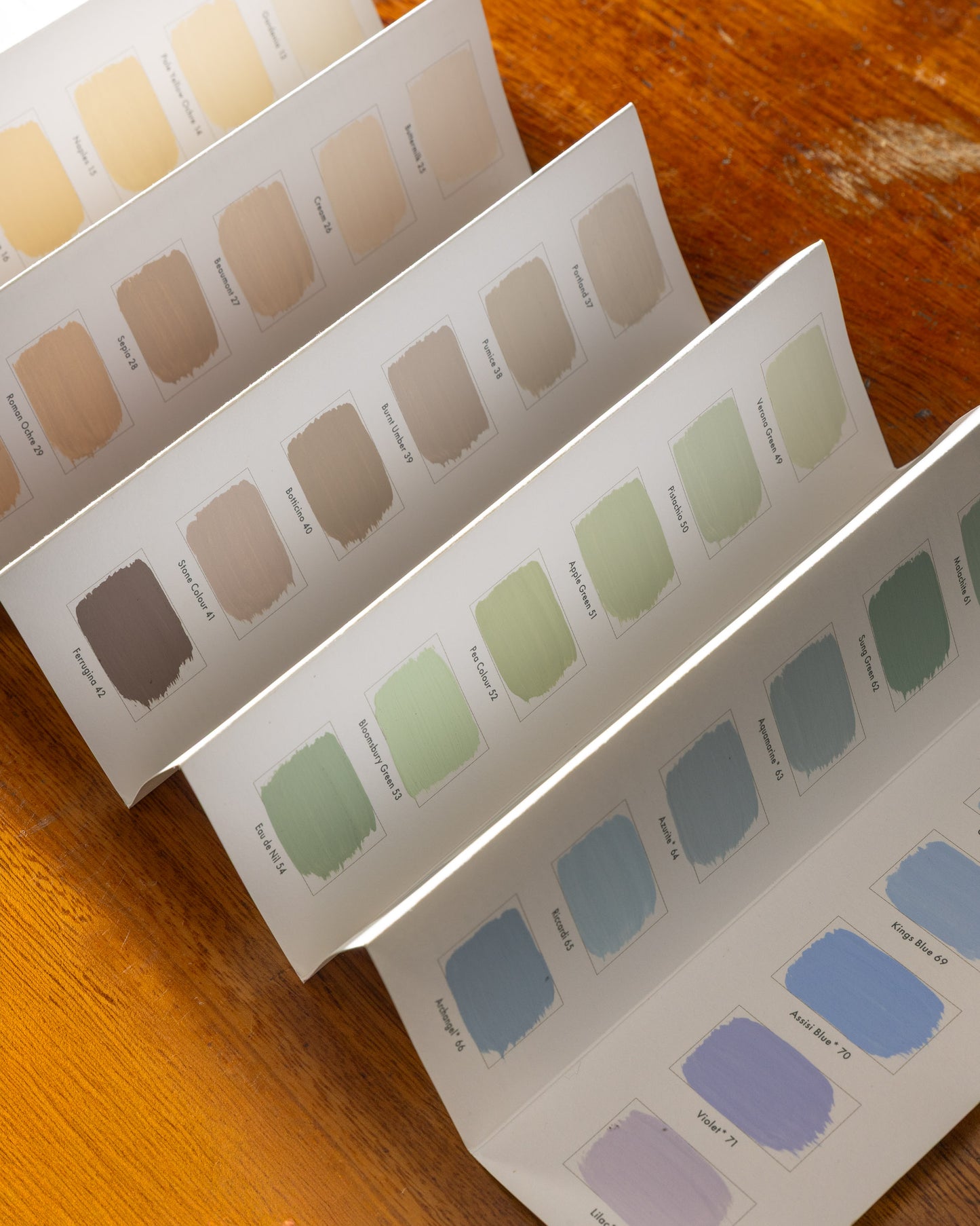 C11 traditional paint colour chart by Rose of Jericho
