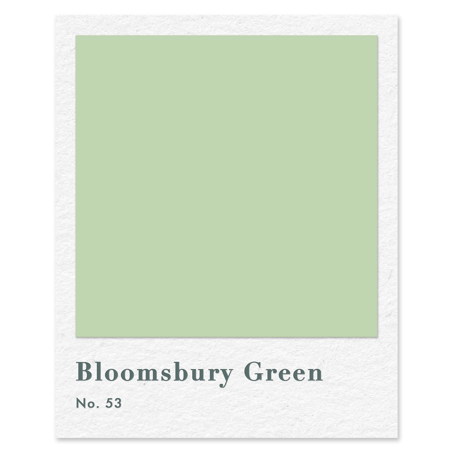 Bloomsbury Green (No. 53) — traditional paint colour by Rose of Jericho