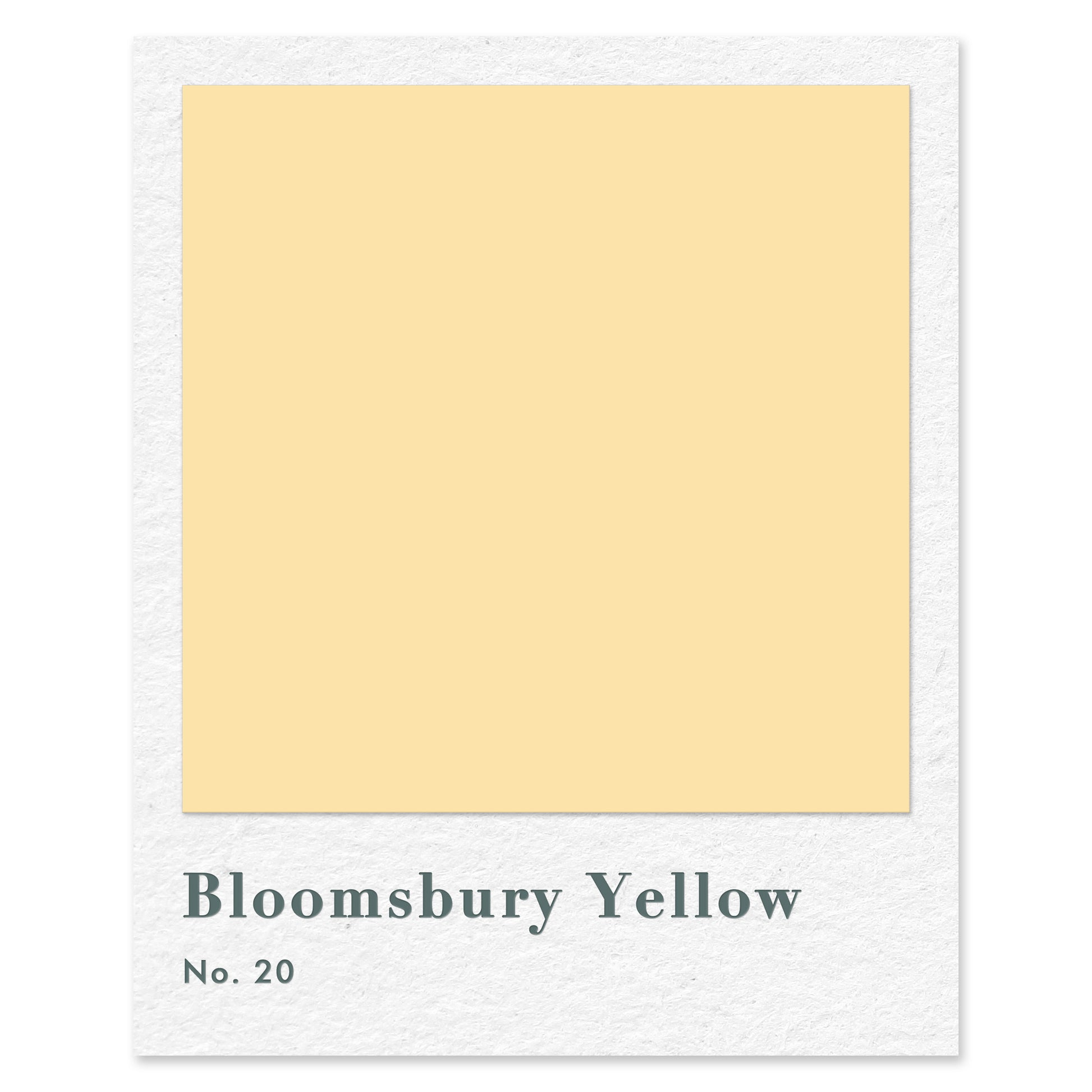 Bloomsbury Yellow (No. 20) — traditional paint colour by Rose of Jericho