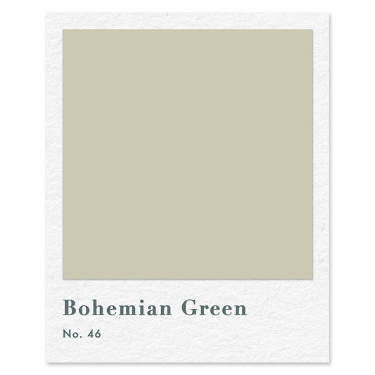 Bohemian Green (No. 46) — traditional paint colour by Rose of Jericho