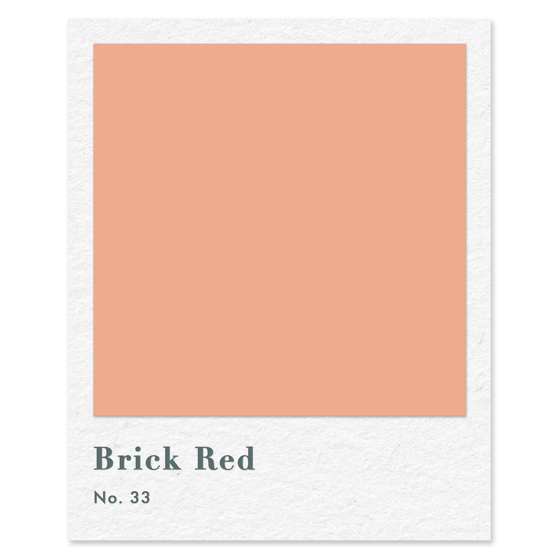 Brick Red (No. 33) — traditional paint colour by Rose of Jericho