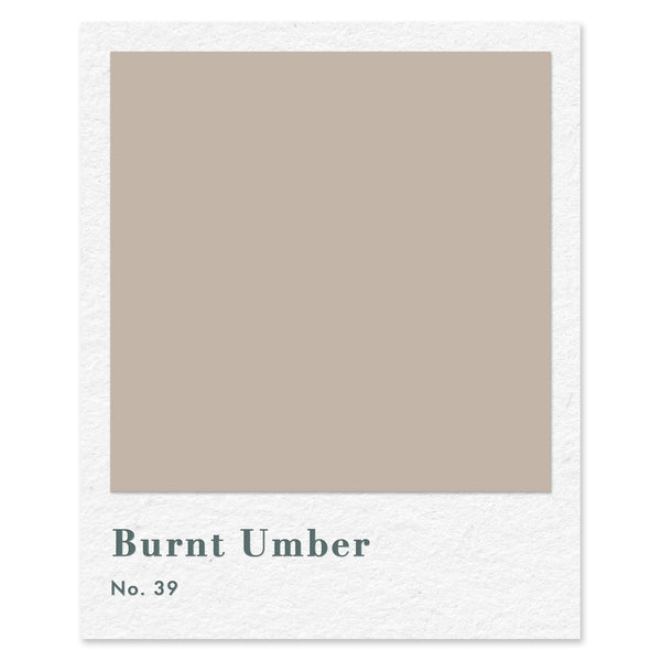 Burnt Umber (No. 39) — traditional paint colour by Rose of Jericho