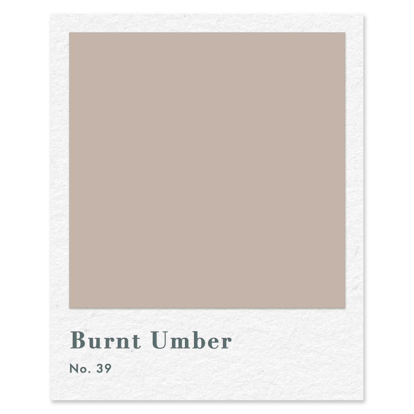 Burnt Umber (No. 39) — traditional paint colour by Rose of Jericho