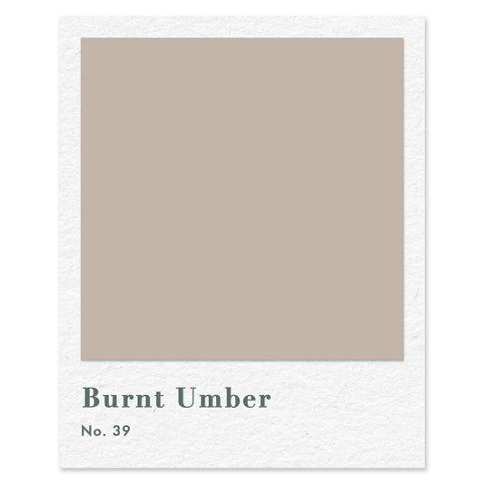 Burnt Umber (No. 39) — traditional paint colour by Rose of Jericho