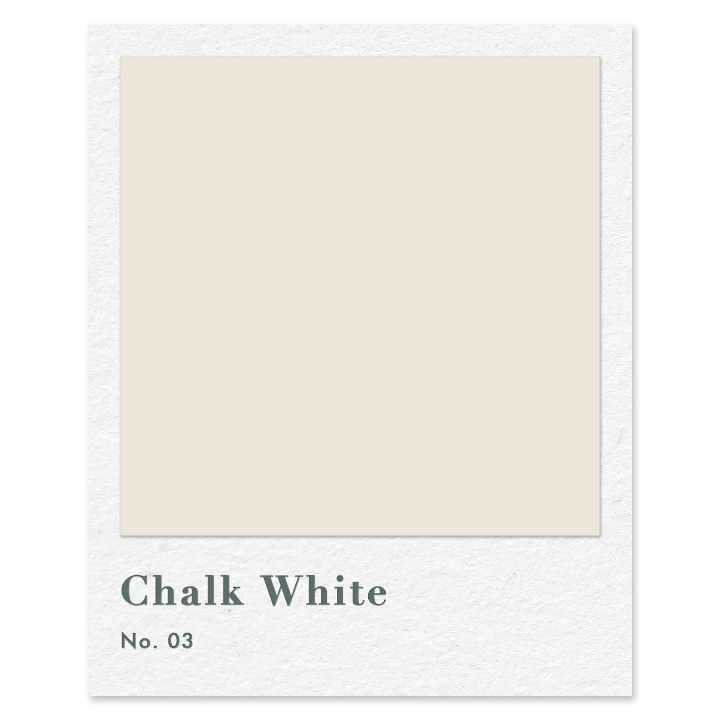 Chalk White (No. 3) — traditional paint colour by Rose of Jericho