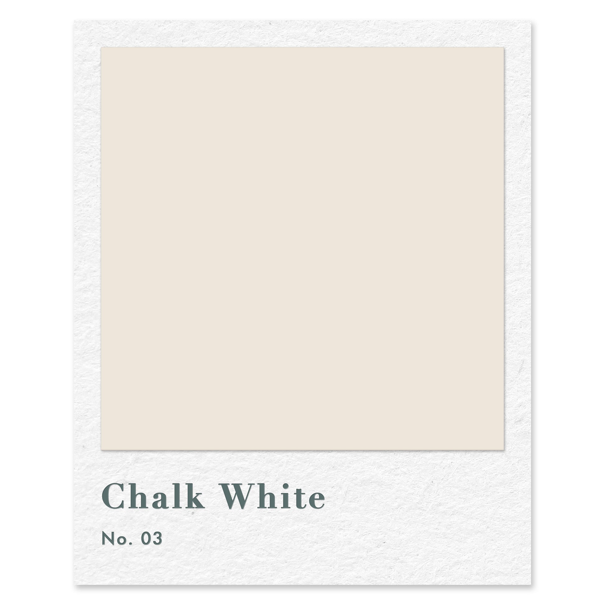 Chalk White (No. 3) — traditional paint colour by Rose of Jericho