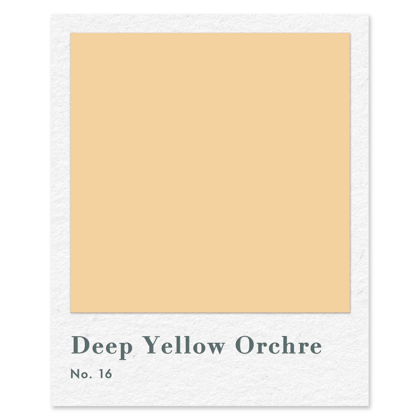 Deep Yellow Ochre (No. 16) — traditional paint colour by Rose of Jericho