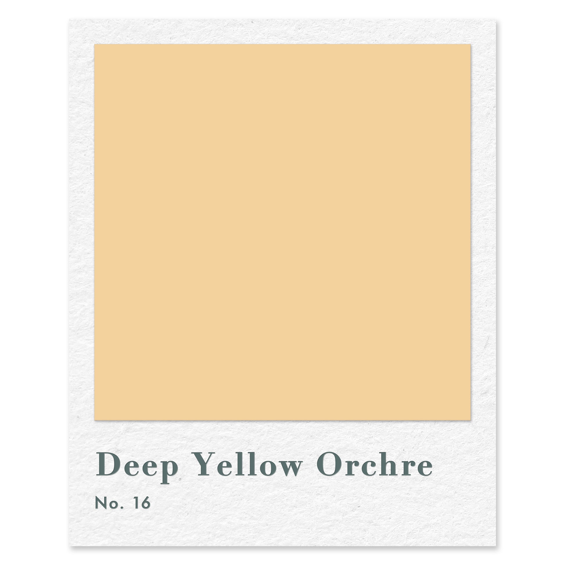Deep Yellow Ochre (No. 16) — traditional paint colour by Rose of Jericho