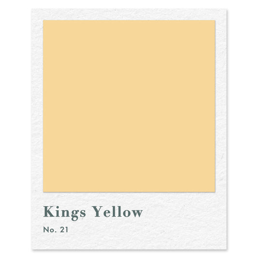 Kings Yellow (No. 21) — traditional paint colour by Rose of Jericho