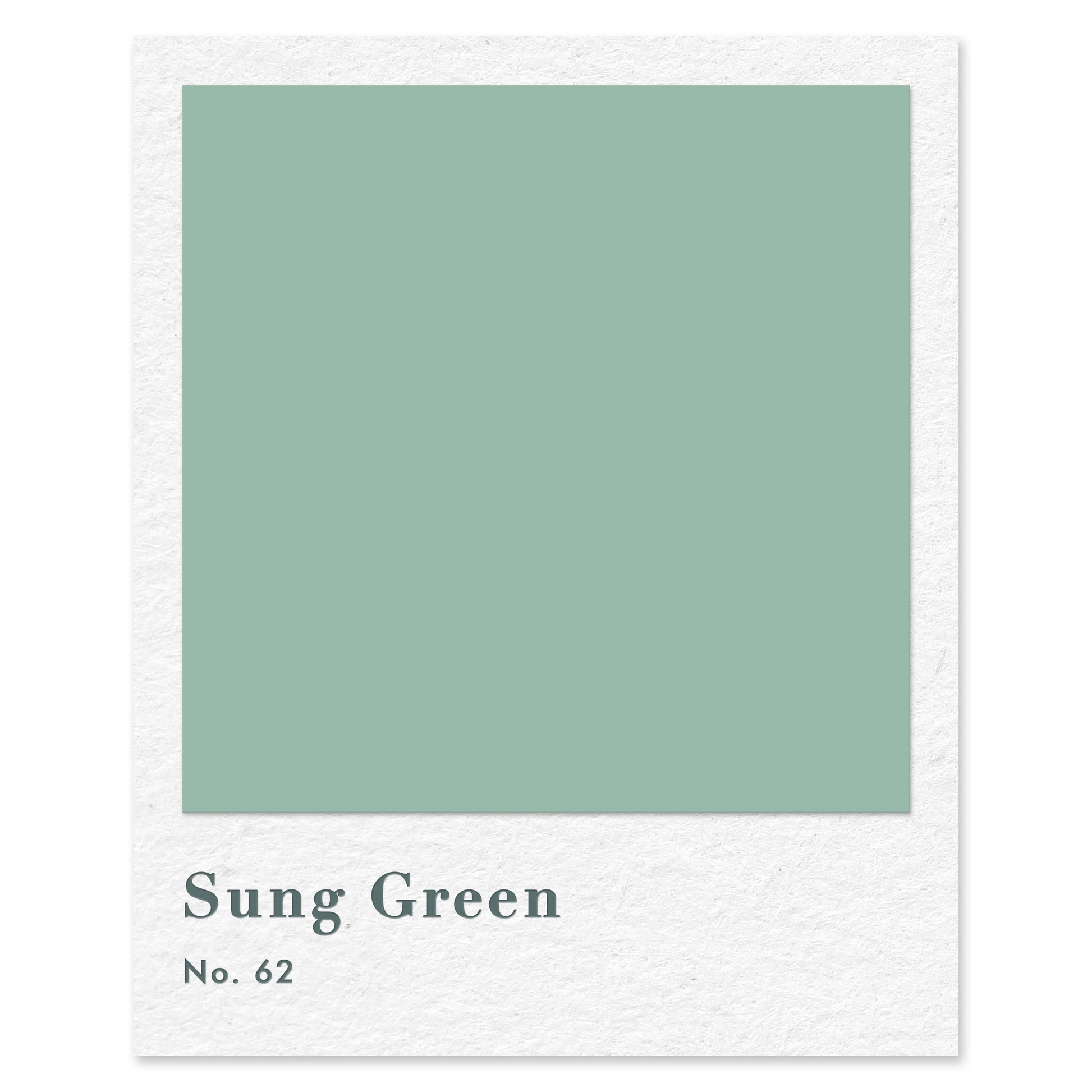 Sung Green (No. 62) — traditional paint colour by Rose of Jericho