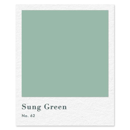 Sung Green (No. 62) — traditional paint colour by Rose of Jericho